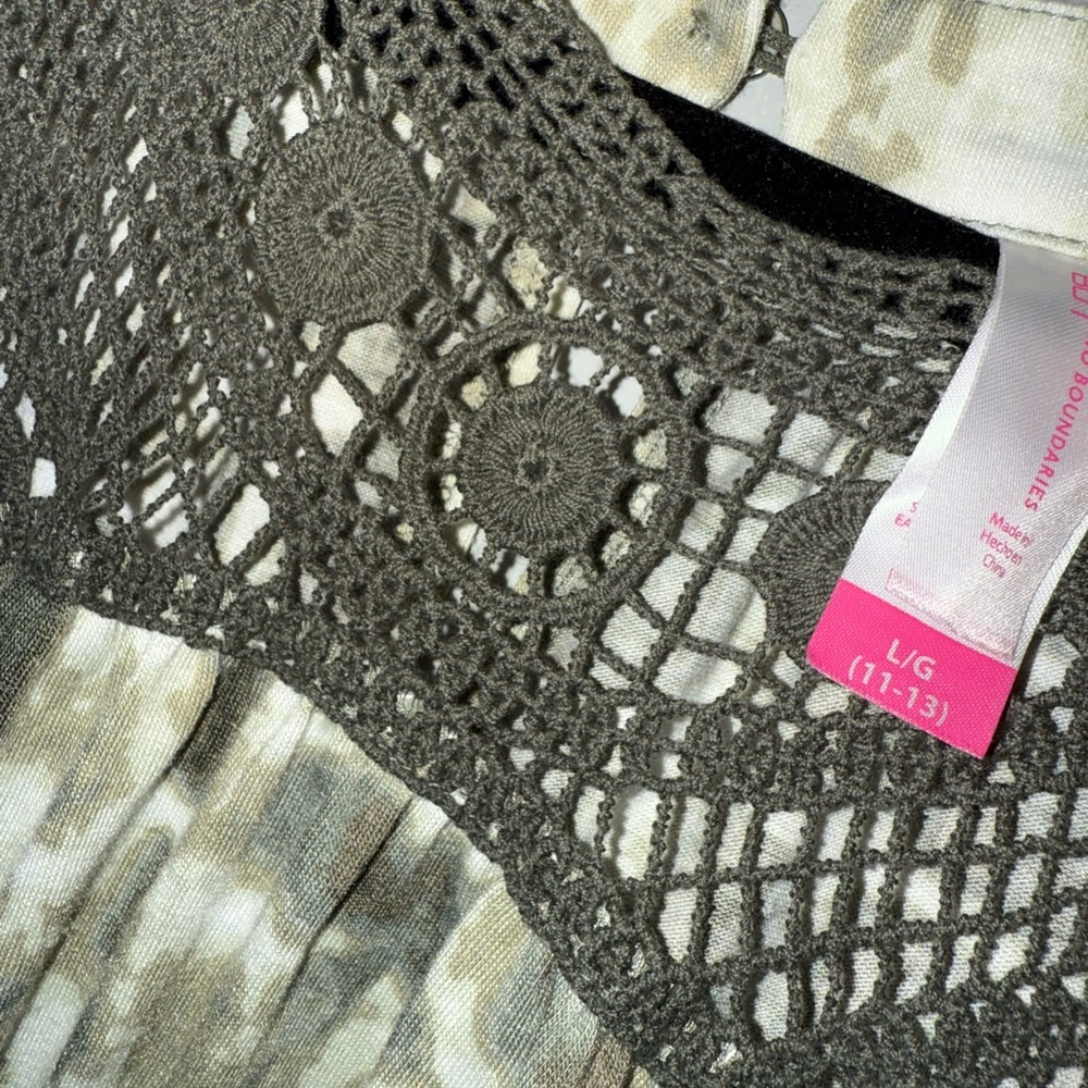 Black Crochet Lace Top